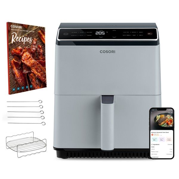Forrólevegős sütő Cosori Dual Blaze 6,4L SMART grey