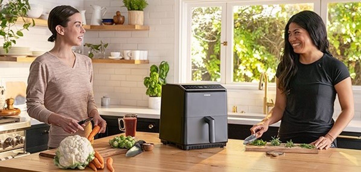 Forrólevegős sütő Cosori Dual Blaze 6,4L SMART grey