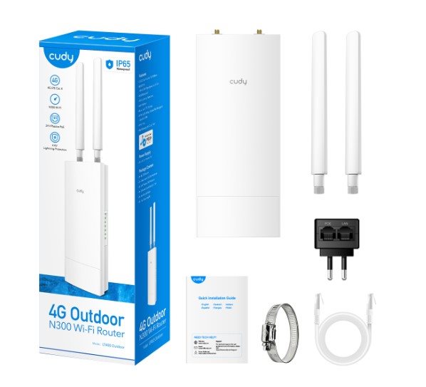 CUDY Outdoor 4G LTE Cat 4 N300 Wi-Fi router WiFi 4-el