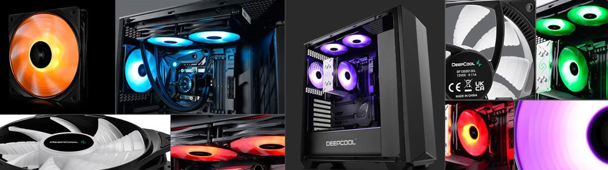 DeepCool CF120 Plus számítógép ventilátor RGB háttérvilágítással DeepCool CF120 Plus számítógép ventilátor RGB háttérvilágítással