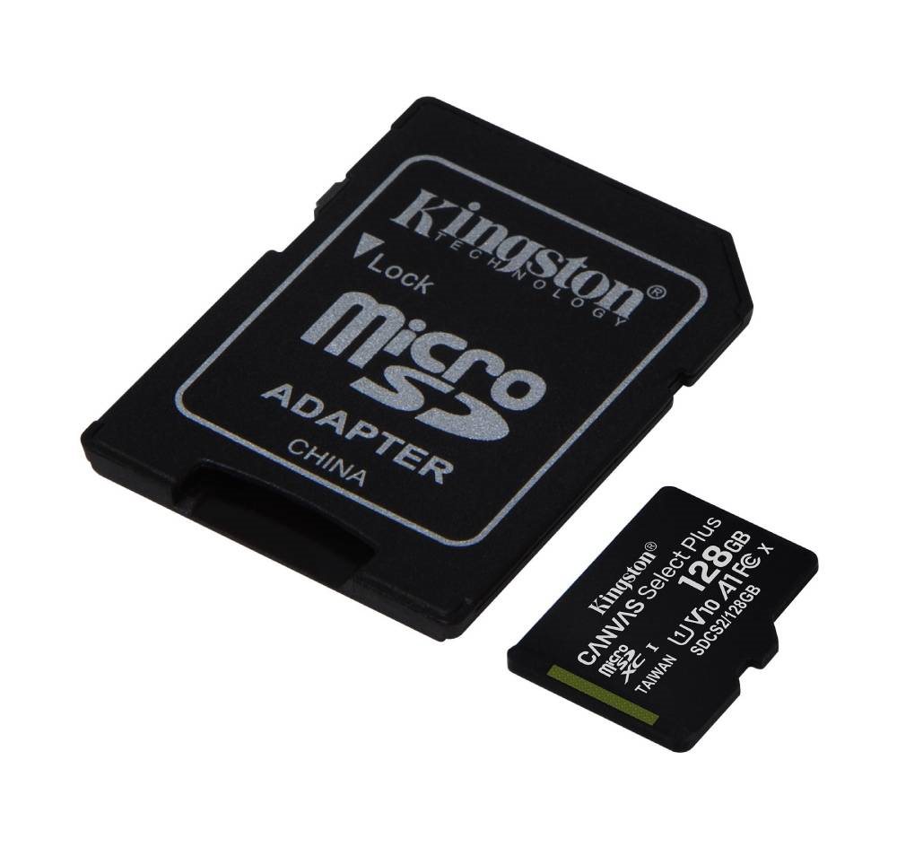 Kingston MicroSDXC 128GB Canvas Select Plus + SD-adapter