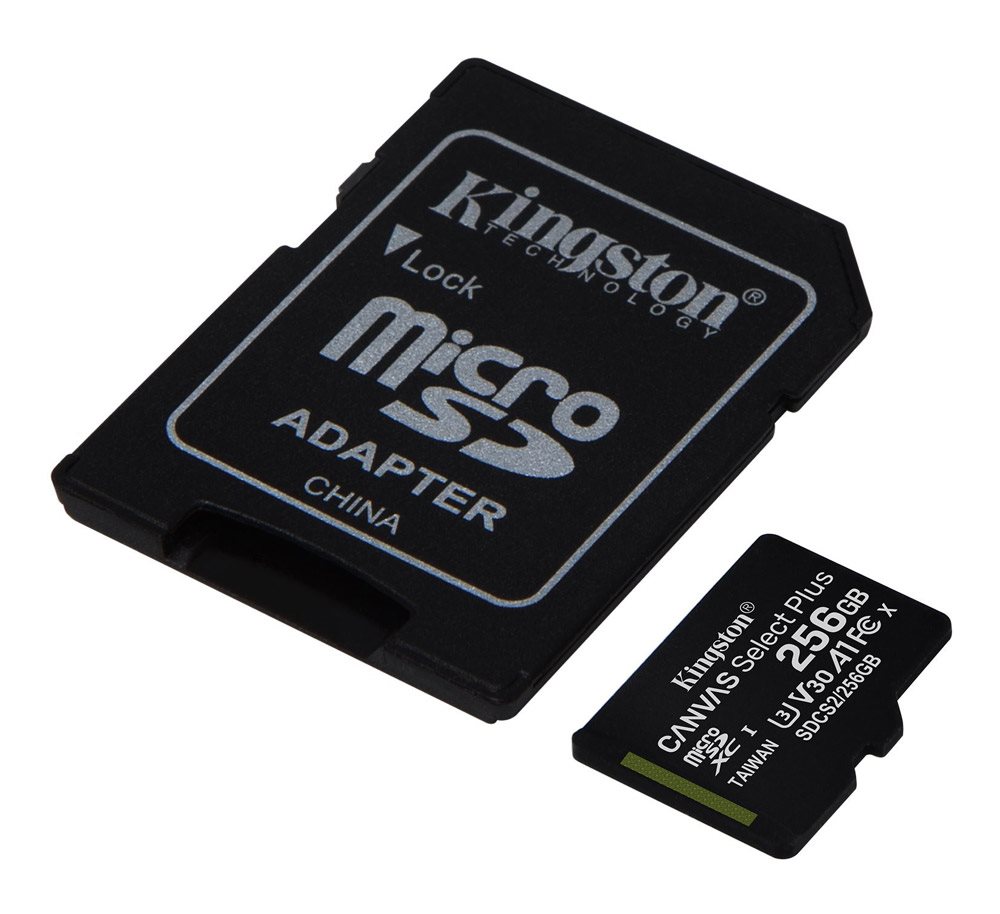 Kingston MicroSDXC 256GB Canvas Select Plus memóriakártya