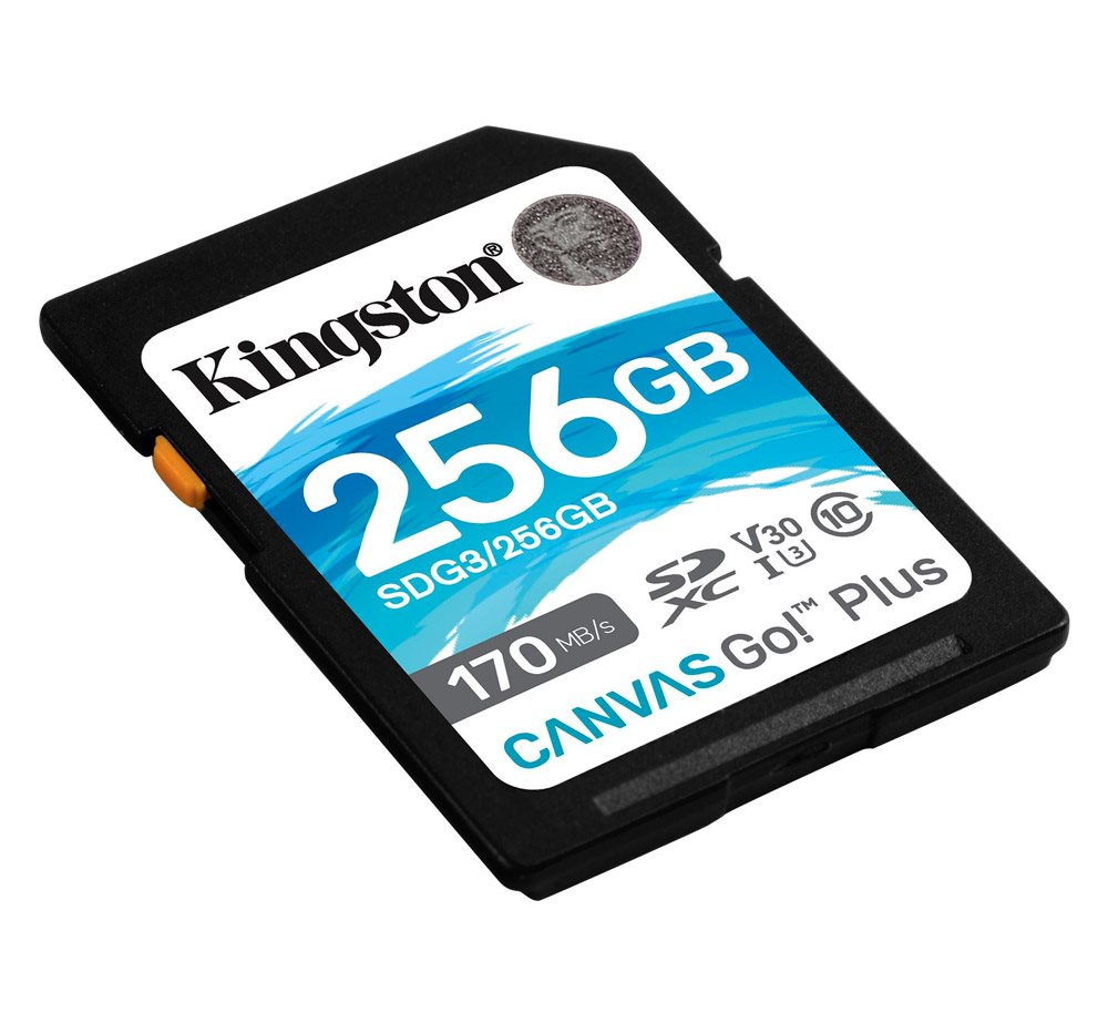 Kingston SDXC 256GB Canvas Go! Plus 