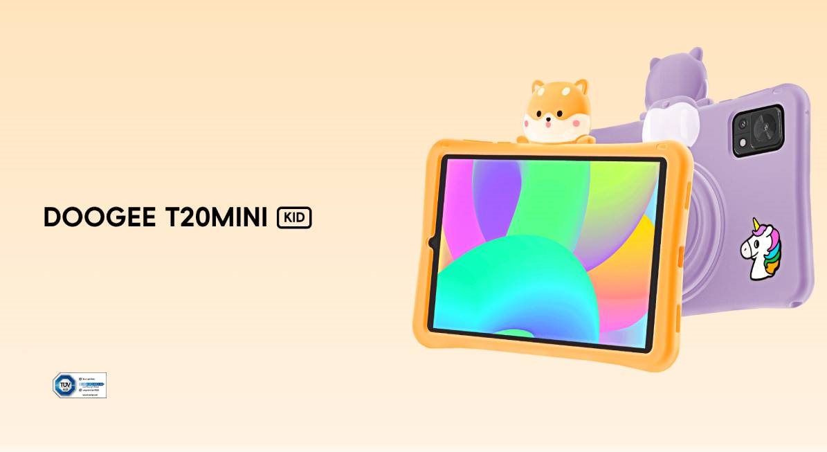Doogee T20 mini KID 4/128 GB, sárga tablet