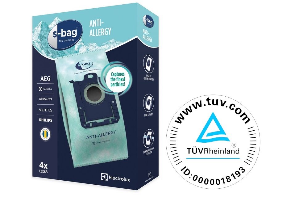 Porzsák porszívóba Electrolux E206S s-bag® Anti-Allergia