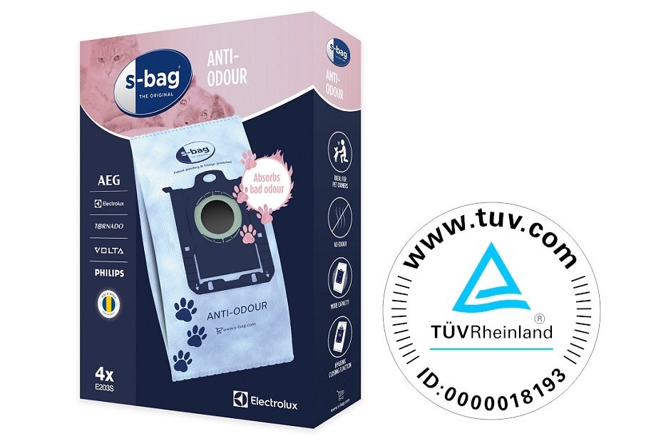Electrolux E203S s-bag® Anti-Odour porzsák Electrolux E203S s-bag® Anti-Odour porzsák