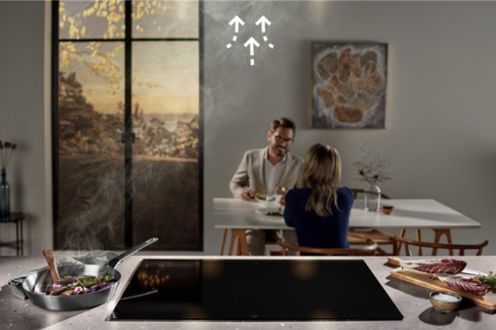 ELECTROLUX 700 SENSE Hob2Hood KFVB19K kürtős páraelszívó ELECTROLUX 700 SENSE Hob2Hood KFVB19K kürtős páraelszívó