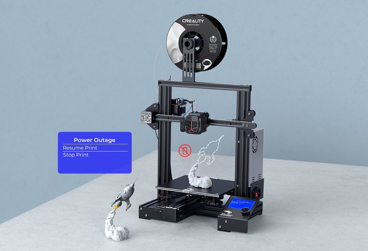 Creality Ender 3 V2 Neo Neo FDM 3D nyomtató