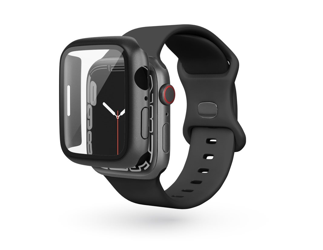Epico Glass Case For Apple Watch 7 okosóra védőtok
