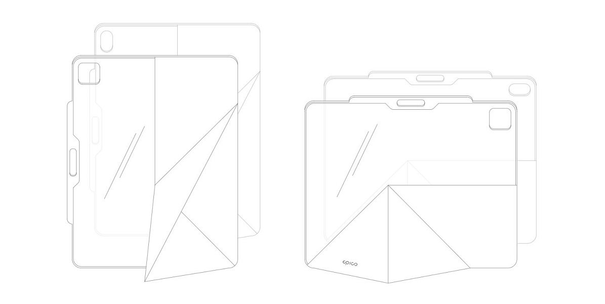 Epico Clear Flip Case iPad mini tablet tok