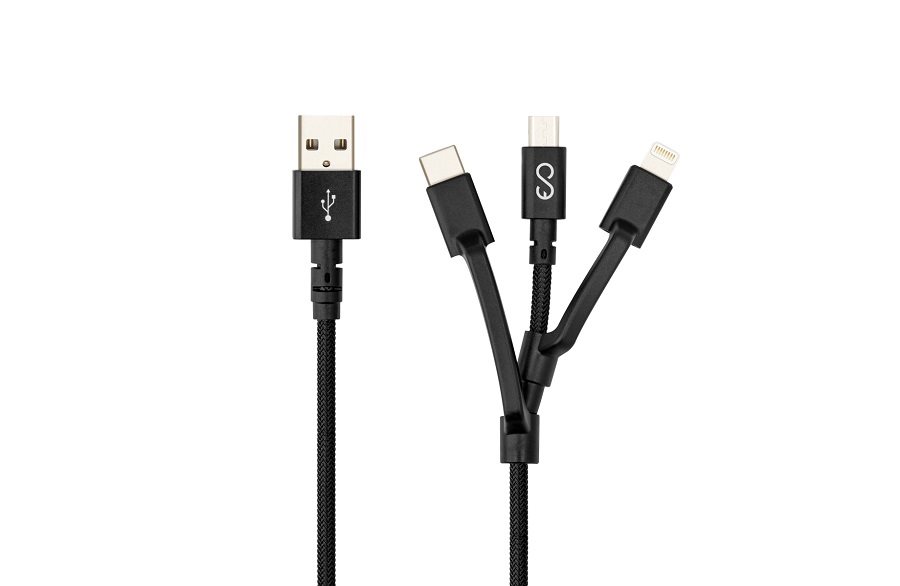 Epico 3in1 Braided Cable adatkábel