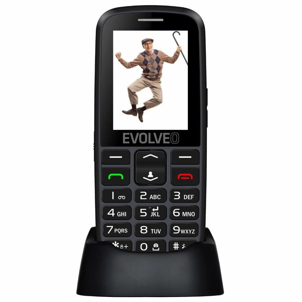 EVOLVEO EasyPhone EG mobiltelefon, fekete