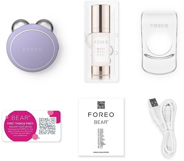 Arctisztító kefe FOREO BEAR mini Lavender