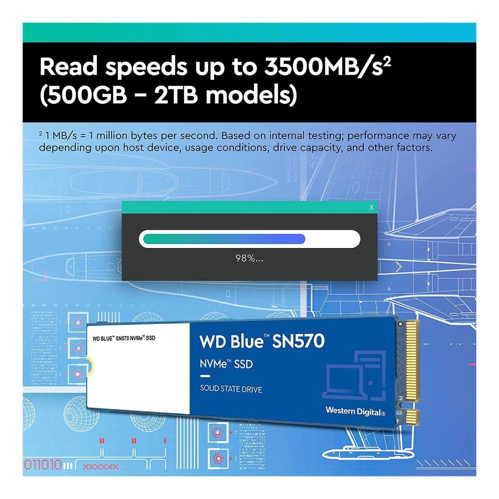 WD Blue SN570 SSD meghajtó