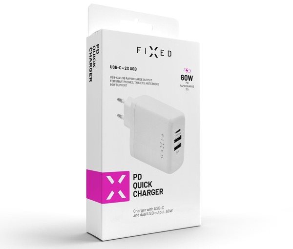 FIXED Travel USB-C-vel FIXED hálózati töltő