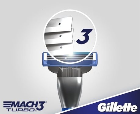 GILLETTE Mach3 TURBO 3D  