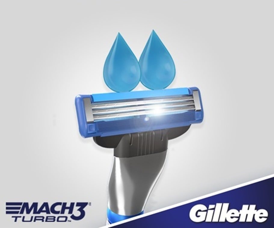 GILLETTE Mach3 TURBO 3D  
