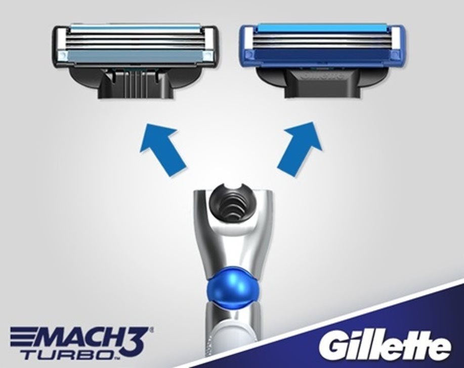 GILLETTE Mach3 TURBO 3D  