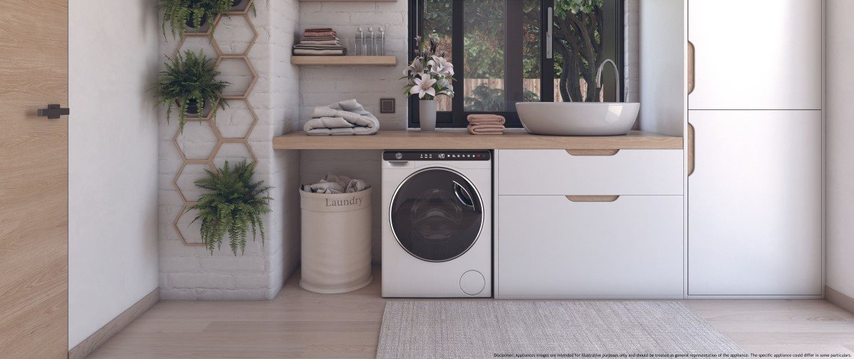 HOOVER OW50-BP12307-S keskeny mosógép