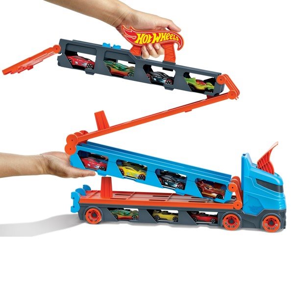 Versenypálya és szállító kamion Hot Wheels