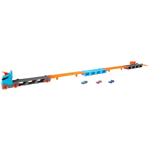 Versenypálya és szállító kamion Hot Wheels 
