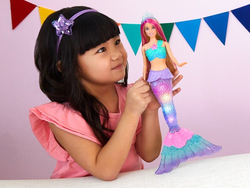 Barbie Villogó sellő - szőke baba