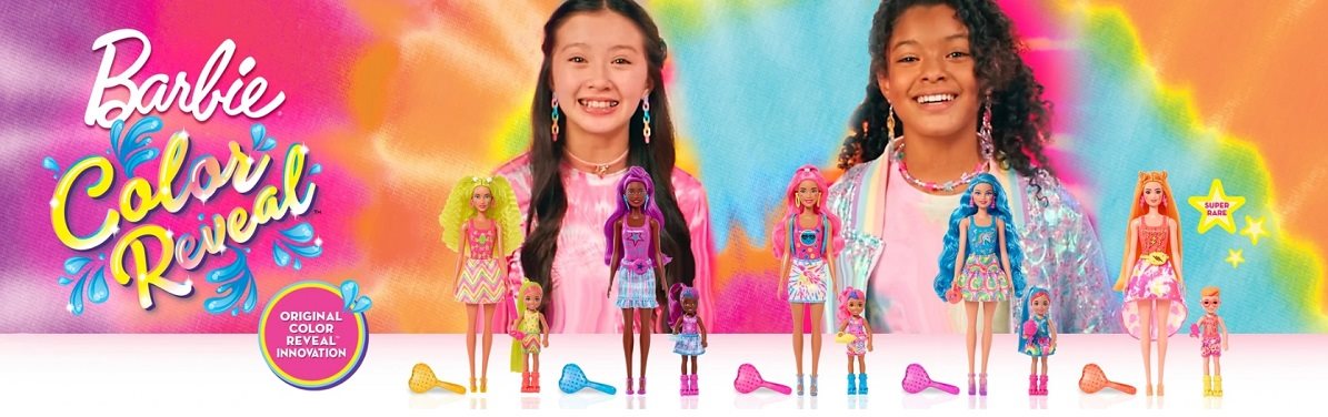 Color Reveal Barbie Neon Batik Barbie baba Color Reveal Barbie Neon Batik Barbie baba