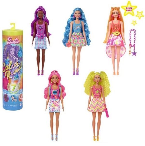 Color Reveal Barbie Neon Batik Barbie baba Color Reveal Barbie Neon Batik Barbie baba