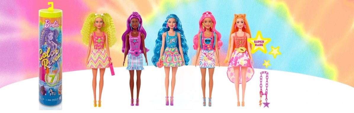 Color Reveal Barbie Neon Batik Barbie baba Color Reveal Barbie Neon Batik Barbie baba