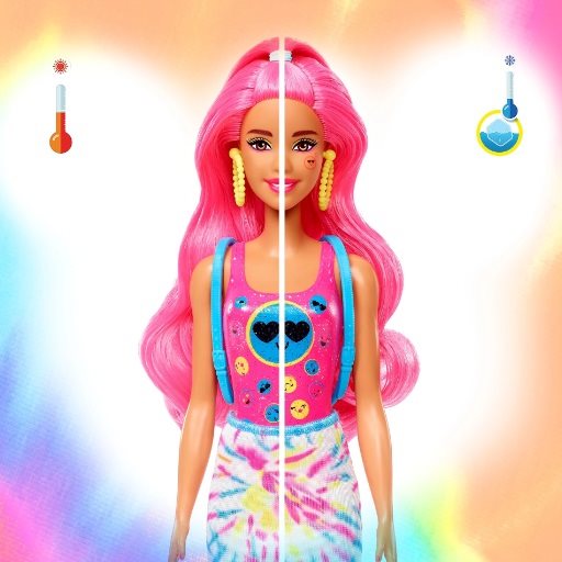 Color Reveal Barbie Neon Batik Barbie baba Color Reveal Barbie Neon Batik Barbie baba