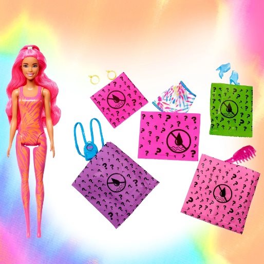 Color Reveal Barbie Neon Batik Barbie baba Color Reveal Barbie Neon Batik Barbie baba
