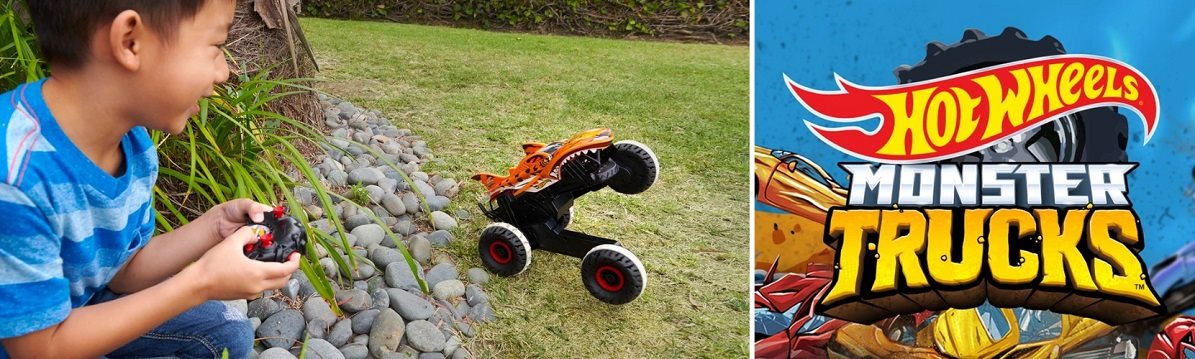 Játékkészlet Hot Wheels R/C Monster Truck 1:15 Tigriscápa
