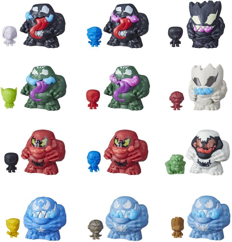 Pókember Venom figura slime-mal