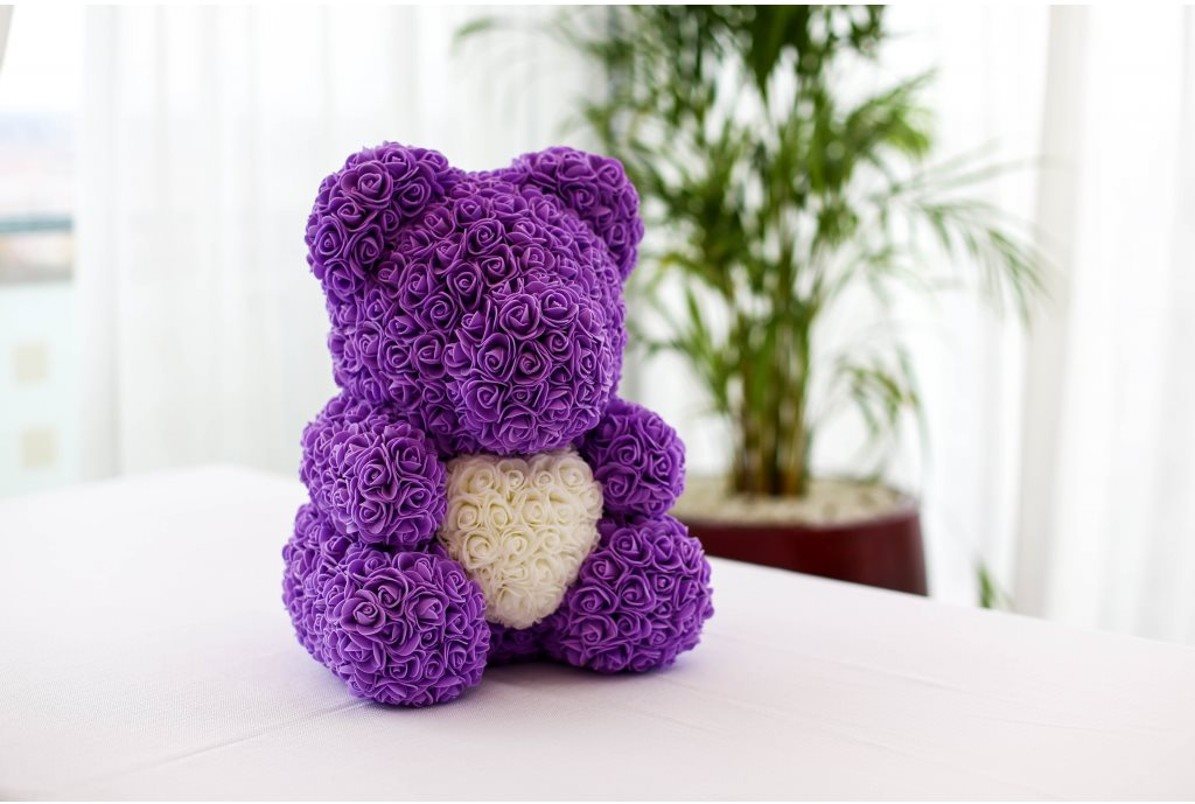 Medvídek z růží Rose Bear Růžový Rose Bear