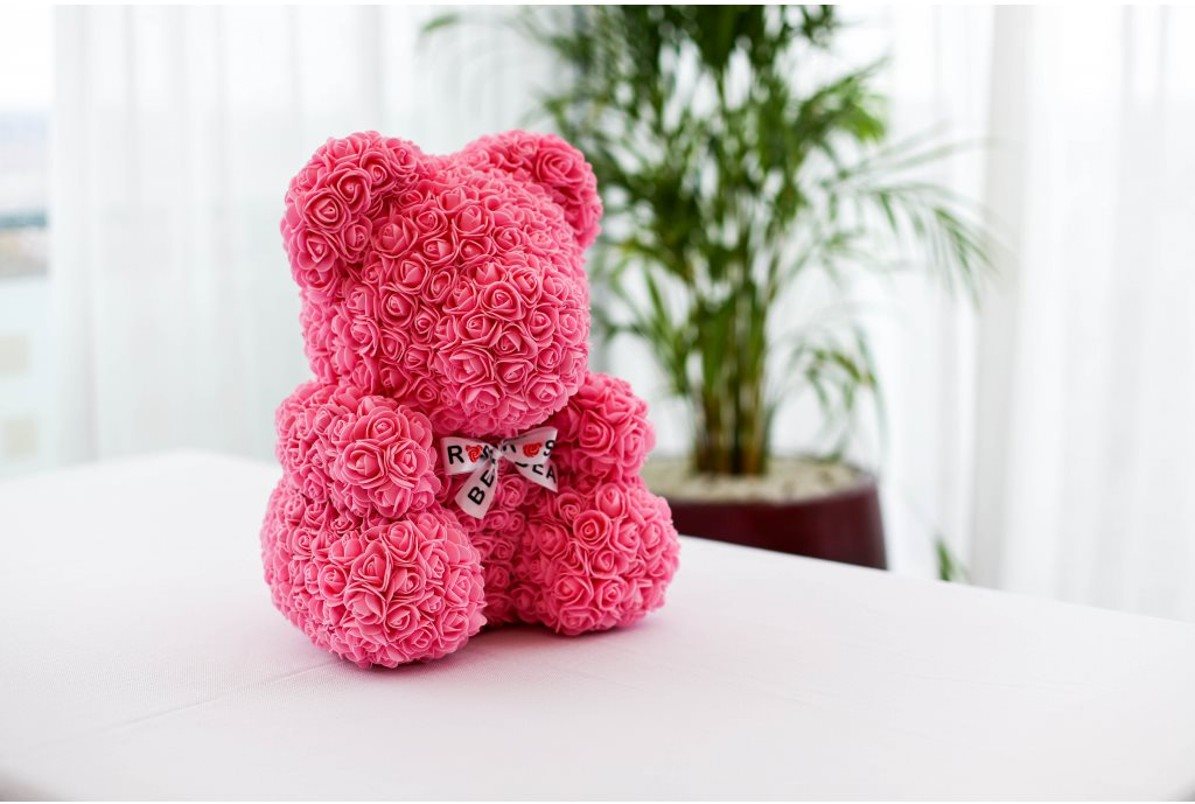 Rose Bear rózsaszín rózsamackó