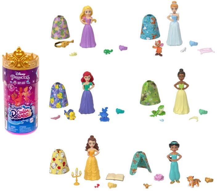 Disney Princess Color Reveal kicsi királylnő baba