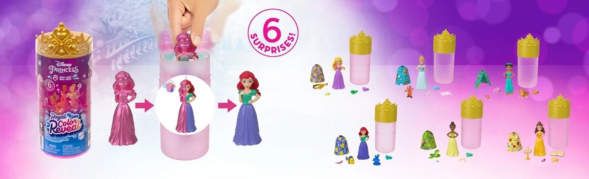 Disney Princess Color Reveal kicsi királylnő baba