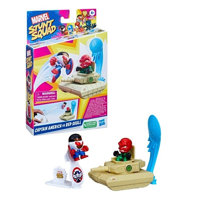 Marvel Stunt és Squad Captain America vs. Red Skull figurák Marvel Stunt és Squad Captain America vs. Red Skull figurák