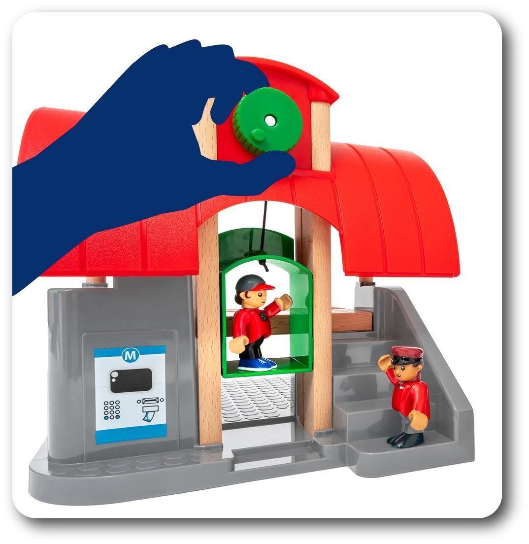 Vasútállomás Brio World 33989 kisvasút szett csomópont 