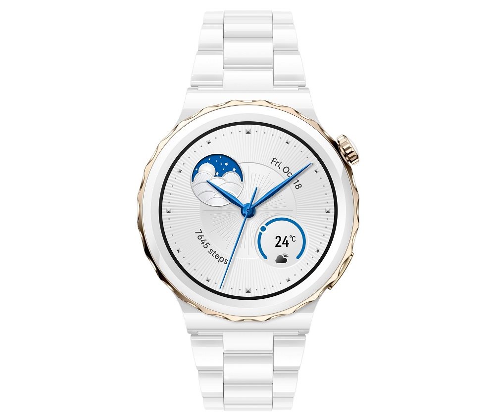 Huawei Watch GT 3 Pro 43 mm White Leather Strap