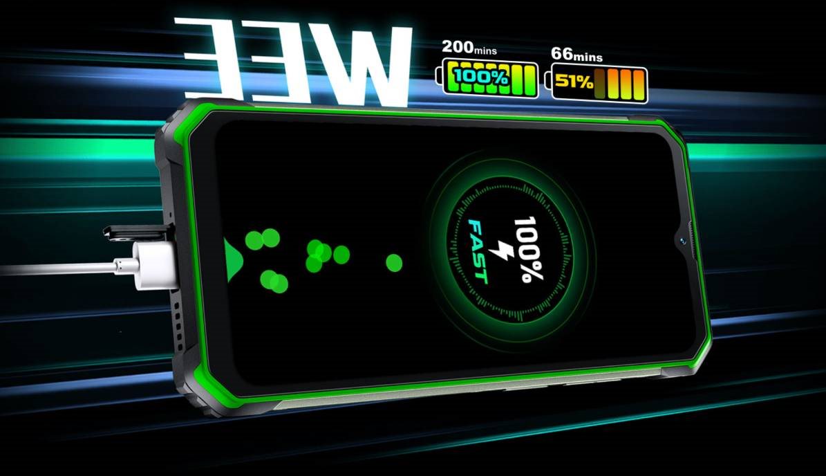Blackview GBV7100 mobiltelefon, fekete