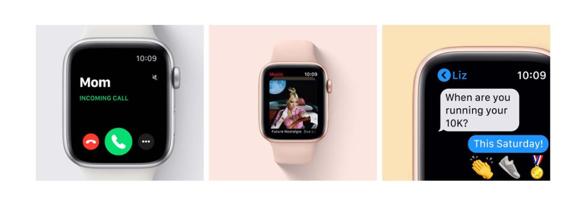 Apple Watch SE 40 mm Cellular arany alumínium, kukoricasárga-fehér sportpánttal