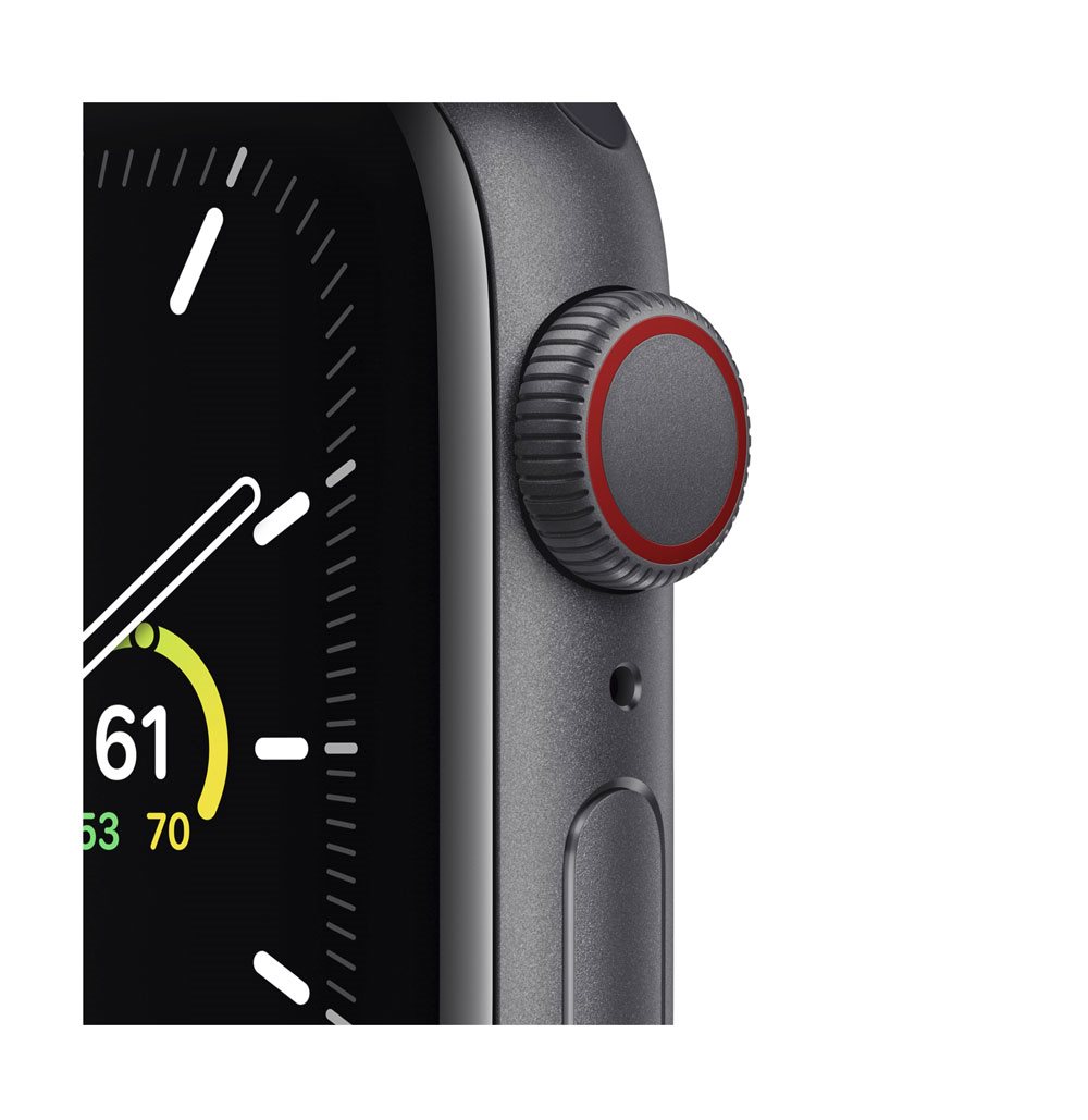 Apple Watch SE 40 mm Cellular arany alumínium, kukoricasárga-fehér sportpánttal