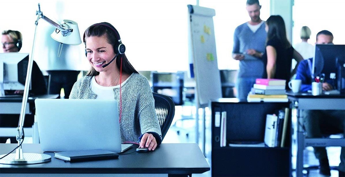 Professzionális headset Jabra Evolve 40 Stereo MS fejhallgató
