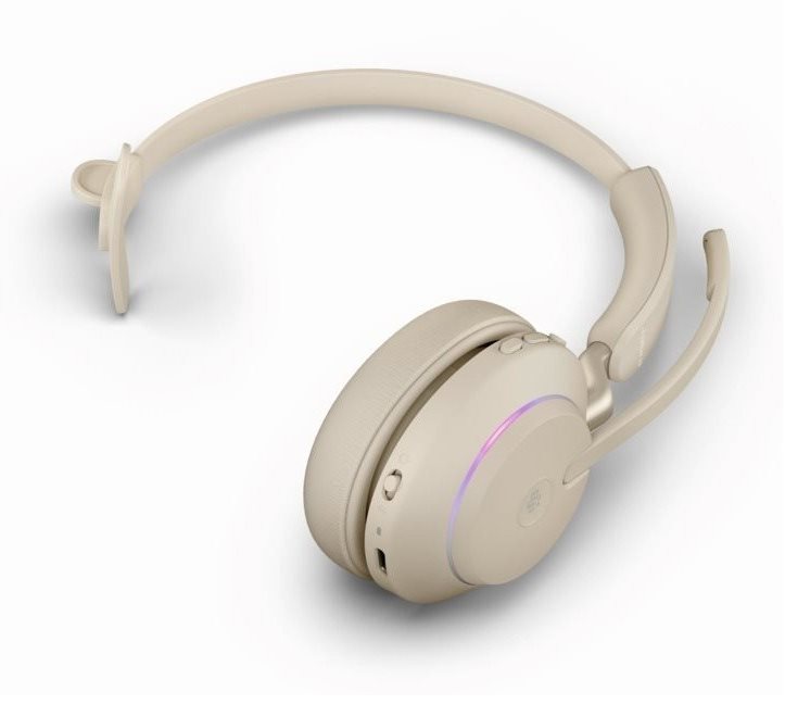 Ergonomikus design Jabra Evolve2 65 Mono Beige (USB-A)