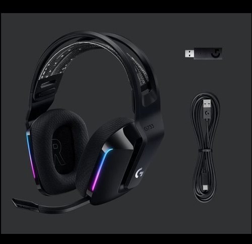 Logitech G733 LIGHTSPEED Black gamer fejhallgató