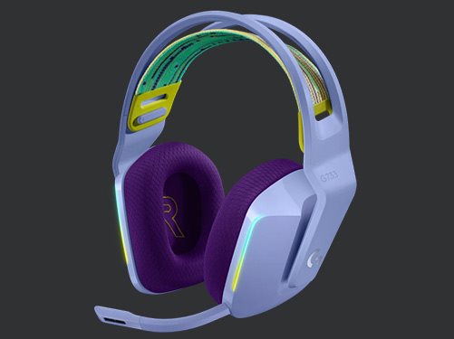 Logitech G733 Lightspeed RGB lilac gamer fejhallgató
