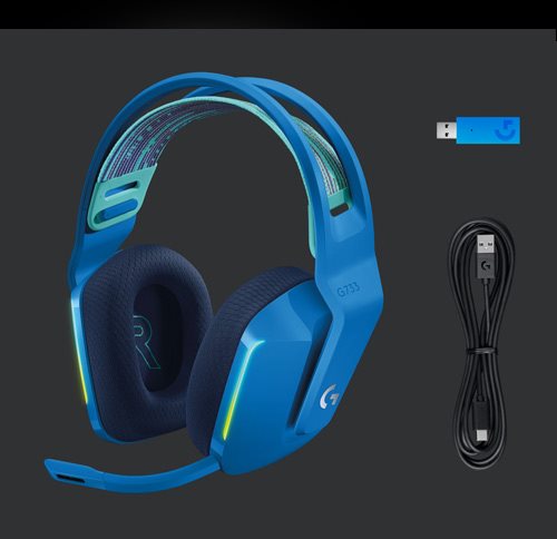 Tartozékok Logitech G733 Lightspeed RGB gamer fejhallgató