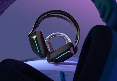 DTS Headphone:X 2.0 térhangzás Logitech G733 Lightspeed RGB gamer fejhallgató