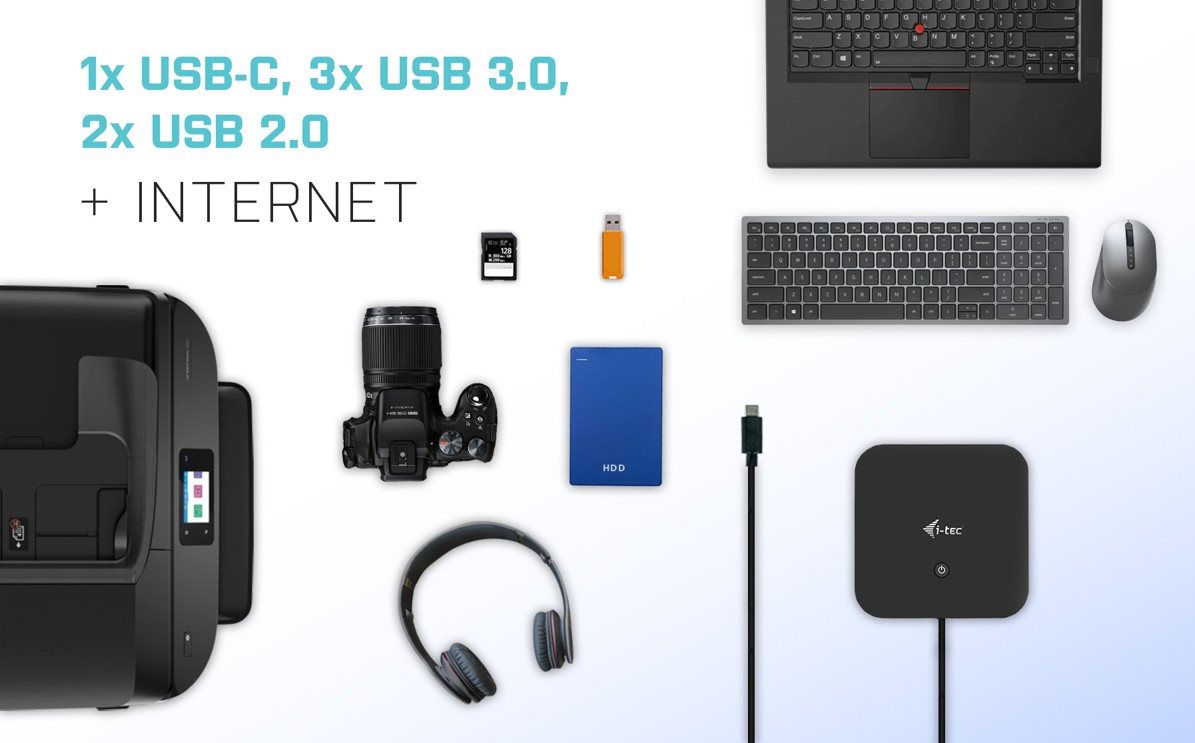i-tec USB-C Dual Display Docking Station dokkolóállomás